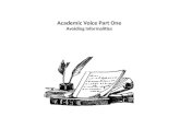Academic Voice Part One  Avoiding Informalities