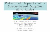 Potential Impacts of a Space-based Doppler Wind Lidar