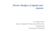 Fourier Analysis of Signals and  Systems