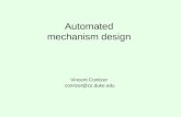 Automated mechanism design