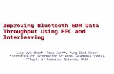 Improving Bluetooth EDR Data Throughput Using FEC and Interleaving