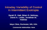 Intraday Variability of Control in Intermittent Exotropia