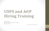 USPS and A&P Hiring Training