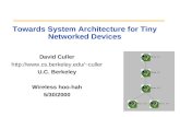 Towards System Architecture for Tiny Networked Devices