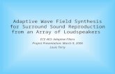 Adaptive Wave Field Synthesis for Surround Sound Reproduction from an Array of Loudspeakers