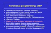 Functional programming: LISP