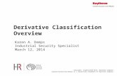 Derivative Classification Overview