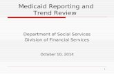 Medicaid Reporting and  Trend Review