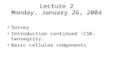 Lecture 2 Monday, January 26, 2004