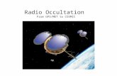 Radio Occultation  From GPS/MET to COSMIC
