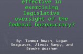 Is Congress effective in exercising legislative oversight of the federal bureaucracy?