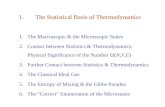 1.The Statistical Basis of Thermodynamics
