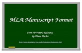 MLA Manuscript Format