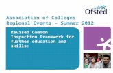 Association of Colleges Regional Events – Summer 2012