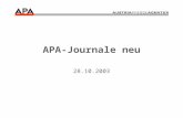 APA-Journale neu
