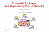 Protocols for Large  Self-Organizing Peer Networks