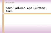 Area, Volume, and Surface Area