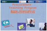 Procurement  Training Program Area Giuridico Amministrativa