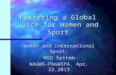 Fostering a Global Voice for Women and Sport