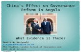 China’s Effect on Governance Reform in Angola