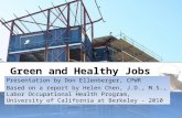Green and Healthy Jobs