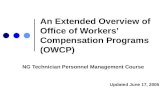 An Extended Overview of Office of Workers’ Compensation Programs (OWCP)