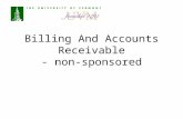Billing And Accounts Receivable - non-sponsored