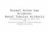 Normal Anion Gap Acidoses Renal Tubular Acidosis