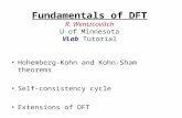 Fundamentals of DFT R. Wentzcovitch U of Minnesota VLab  Tutorial