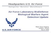 Air Force Laboratory BioDefense Biological Warfare Agent Detection Update