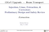 Injection, Linac, Extraction, & Correctors  Preliminary Design and Safety Review