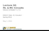 Lecture  10: RL & RC Circuits Nilsson & Riedel  7.1-7.6