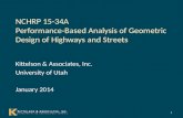NCHRP 15-34A Performance-Based Analysis of Geometric Design of Highways and Streets