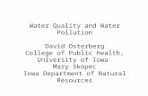 Water  Quality  and  Water Pollution David Osterberg