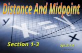Distance And Midpoint