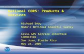 National CORS: Products & Services