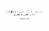 Computational Physics (Lecture 17)