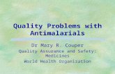 Quality Problems with Antimalarials