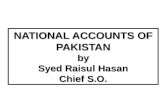NATIONAL ACCOUNTS OF PAKISTAN by Syed Raisul Hasan Chief S.O.