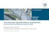 The German Qualifications Framework  Der Deutsche Qualifikationsrahmen (DQR)
