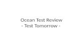 Ocean Test Review - Test Tomorrow -