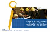 Canadian Mining Industry Employment, Hiring Requirements and Available Talent 10-Year Outlook