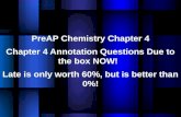 PreAP Chemistry Chapter  4 Chapter 4 Annotation Questions Due to the box NOW!