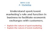 SEM1 1.02 A -  Marketing