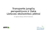 Transporto jungčių perspektyvos ir įtaka Lietuvos ekonomikos plėtrai