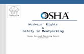 Workers ’  Rights & Safety in Meatpacking Susan Harwood Training Grant #SH20833SH0