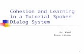 Cohesion and Learning in a Tutorial Spoken Dialog System