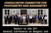 CONSULTATIVE COMMITTEE FOR PHOTOMETRY AND RADIOMETRY