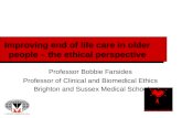 Improving end of life care in older people – the ethical perspective