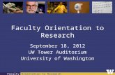 Faculty Orientation to Research